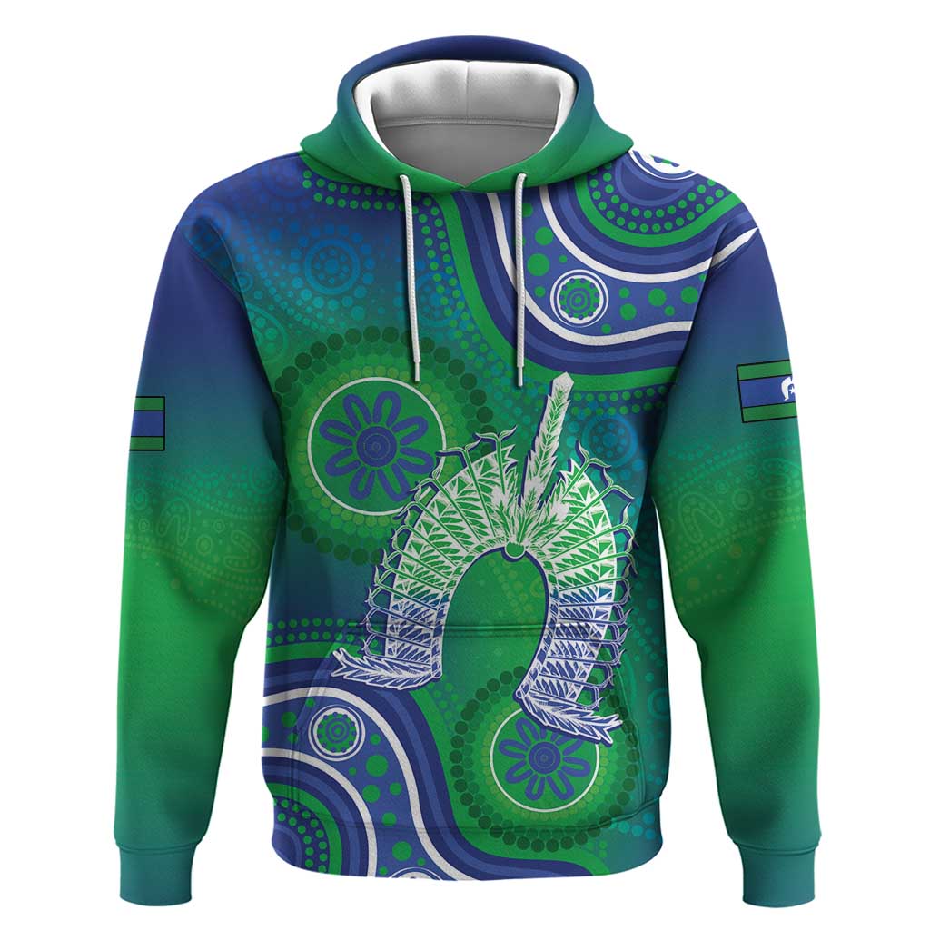 Australia Torres Strait Islanders Hoodie Dhari Aboriginal Pattern - Vibe Hoodie Shop