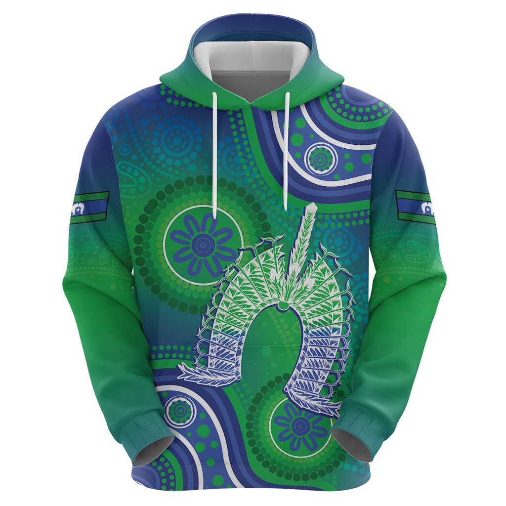 Australia Torres Strait Islanders Hoodie Dhari Aboriginal Pattern - Vibe Hoodie Shop