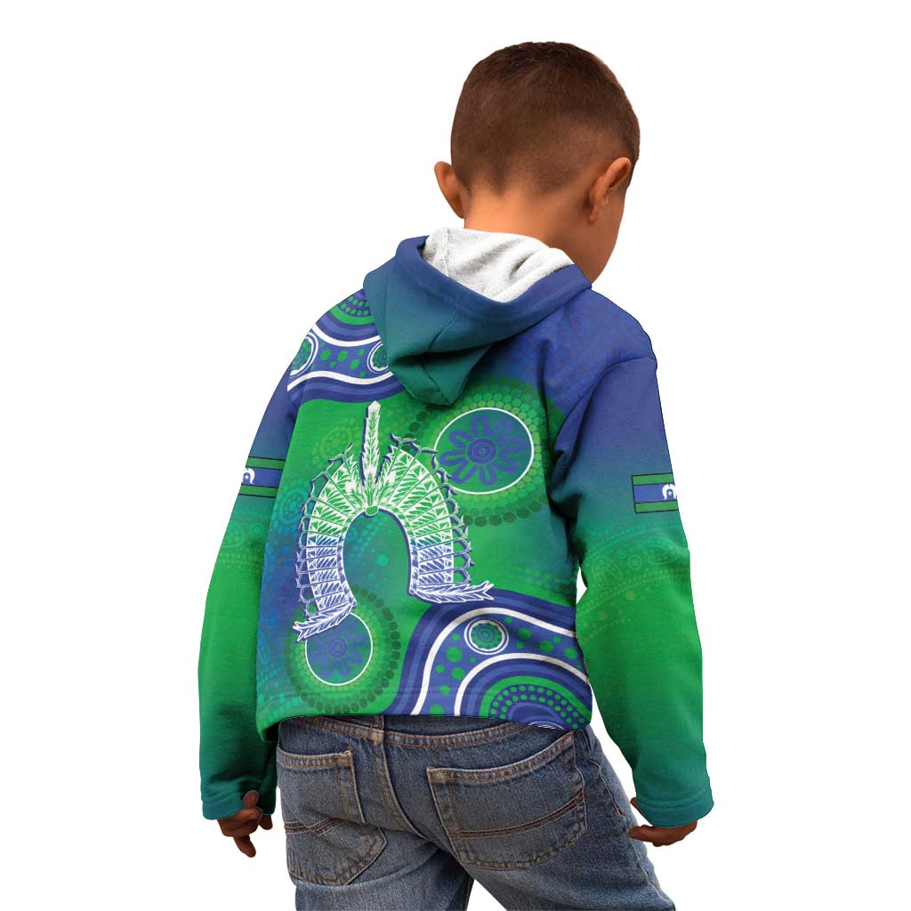 Australia Torres Strait Islanders Kid Hoodie Dhari Aboriginal Pattern - Vibe Hoodie Shop