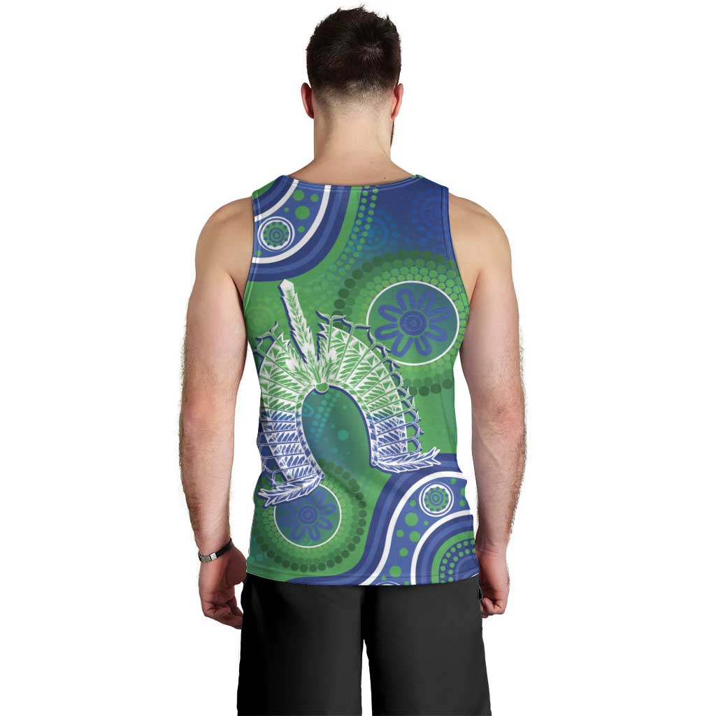 Australia Torres Strait Islanders Men Tank Top Dhari Aboriginal Pattern - Vibe Hoodie Shop