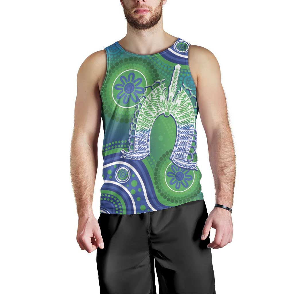 Australia Torres Strait Islanders Men Tank Top Dhari Aboriginal Pattern - Vibe Hoodie Shop