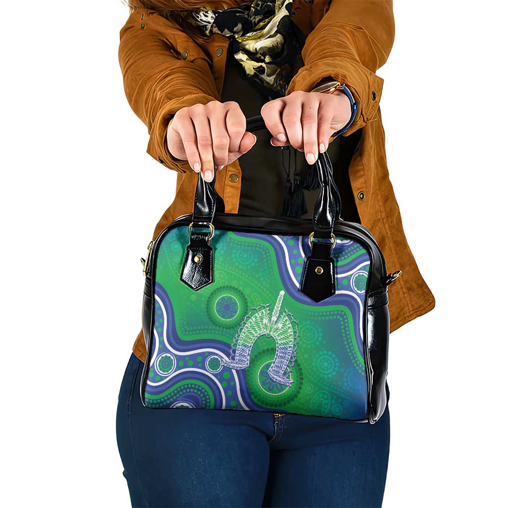 Australia Torres Strait Islanders Shoulder Handbag Dhari Aboriginal Pattern - Vibe Hoodie Shop