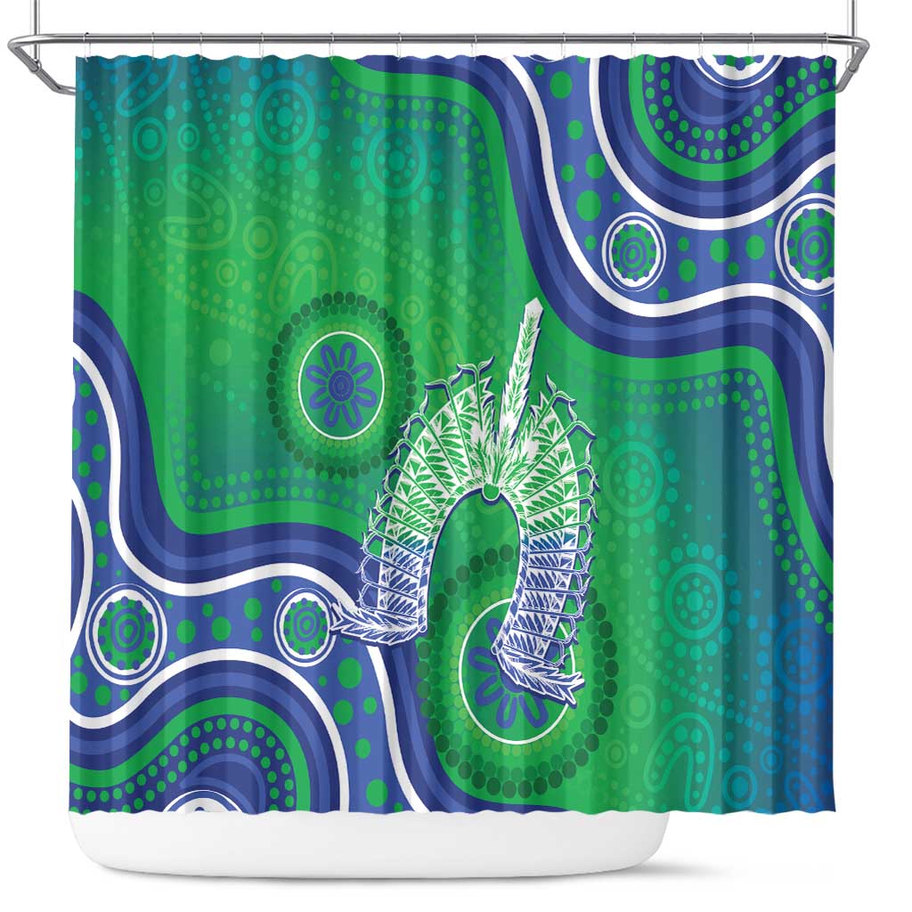 Australia Torres Strait Islanders Shower Curtain Dhari Aboriginal Pattern