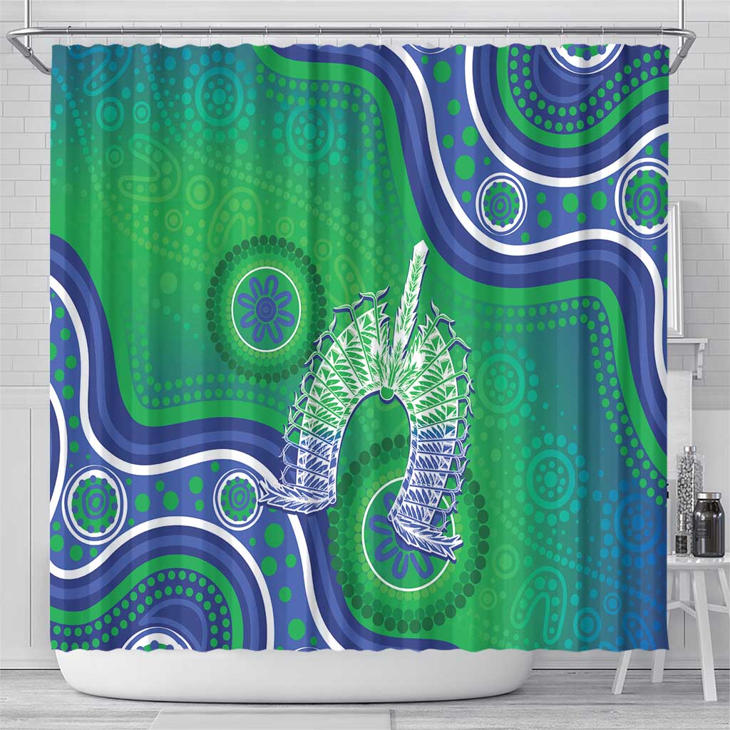 Australia Torres Strait Islanders Shower Curtain Dhari Aboriginal Pattern