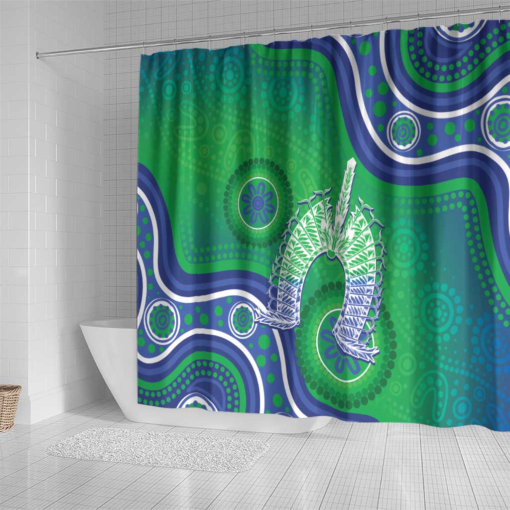 Australia Torres Strait Islanders Shower Curtain Dhari Aboriginal Pattern