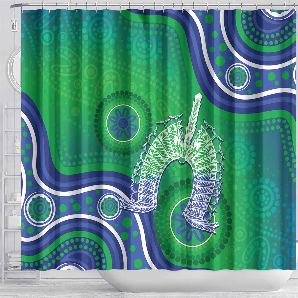 Australia Torres Strait Islanders Shower Curtain Dhari Aboriginal Pattern