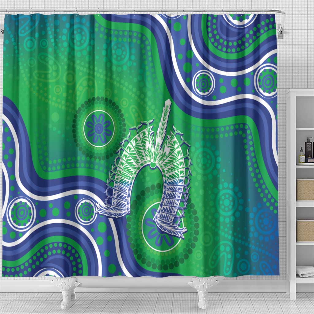 Australia Torres Strait Islanders Shower Curtain Dhari Aboriginal Pattern