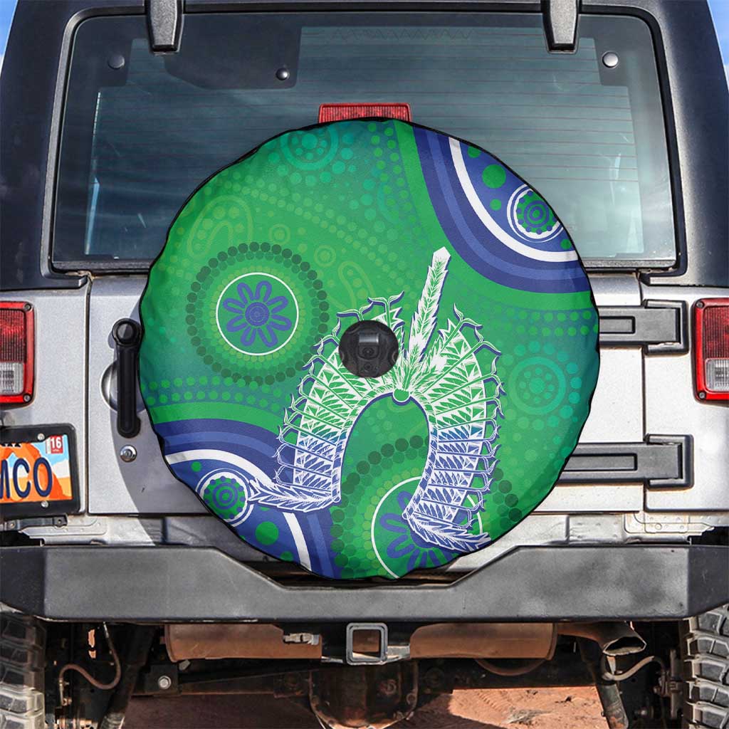 Australia Torres Strait Islanders Spare Tire Cover Dhari Aboriginal Pattern - Vibe Hoodie Shop