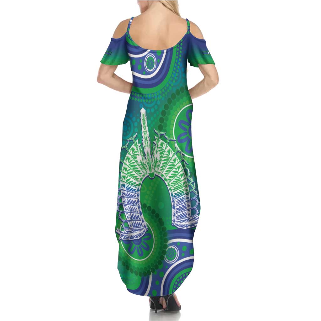 Australia Torres Strait Islanders Summer Maxi Dress Dhari Aboriginal Pattern