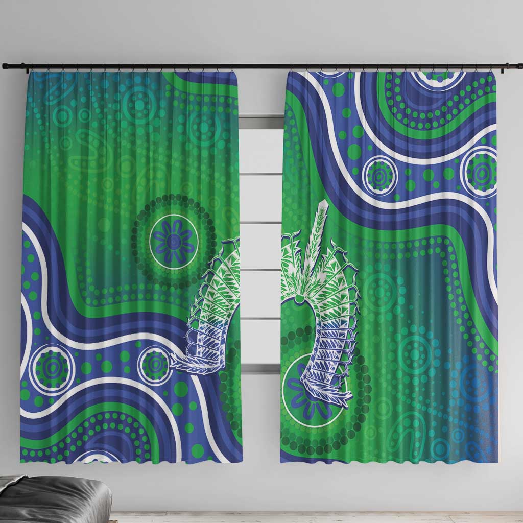 Australia Torres Strait Islanders Window Curtain Dhari Aboriginal Pattern