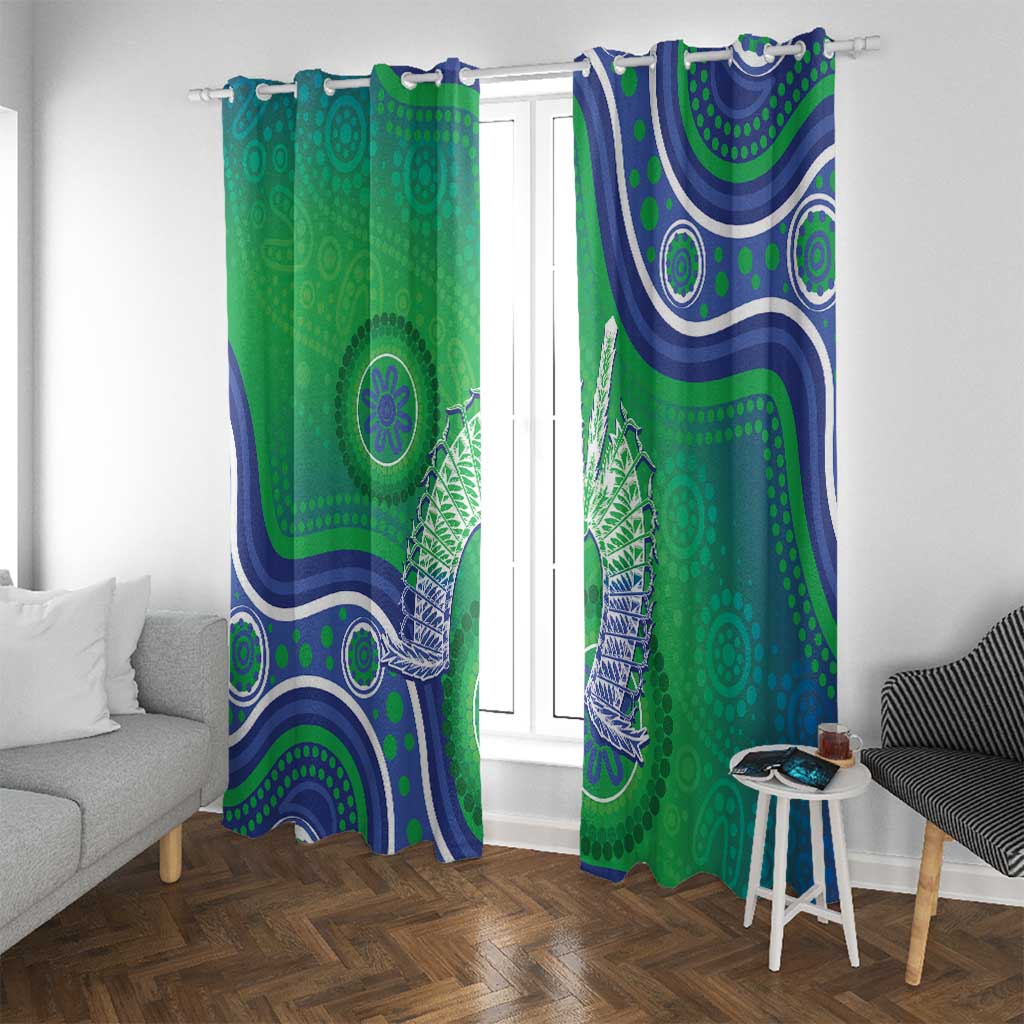 Australia Torres Strait Islanders Window Curtain Dhari Aboriginal Pattern