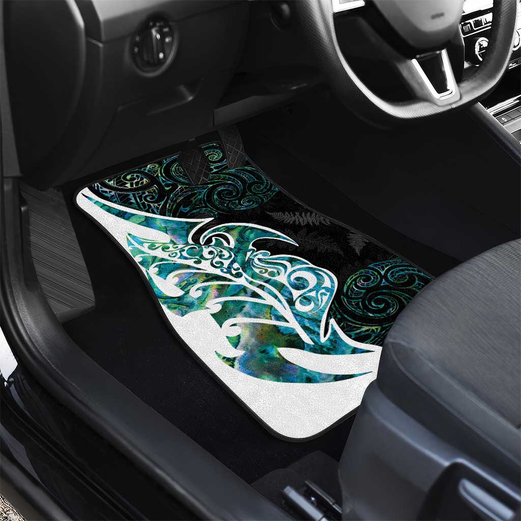 Proud Aotearoa Car Mats Maori Silver Fern Mix Paua Shell Pattern