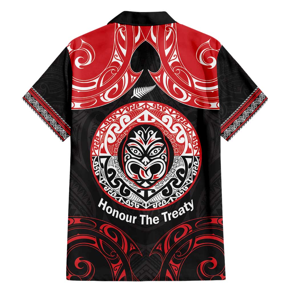 Aotearoa Toitu Te Tiriti Hawaiian Shirt Haka Tiki Honour The Treaty - Vibe Hoodie Shop