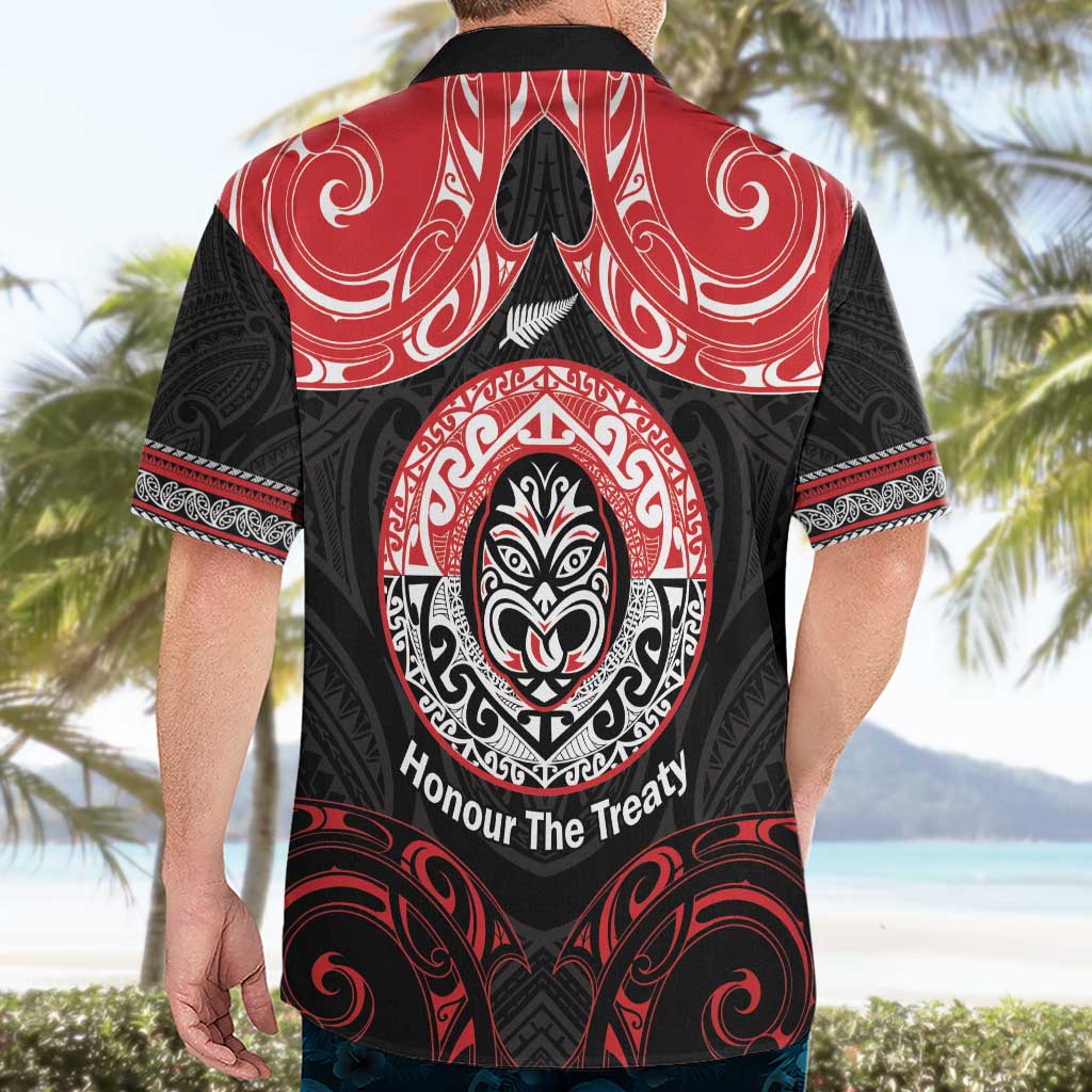 Aotearoa Toitu Te Tiriti Hawaiian Shirt Haka Tiki Honour The Treaty - Vibe Hoodie Shop