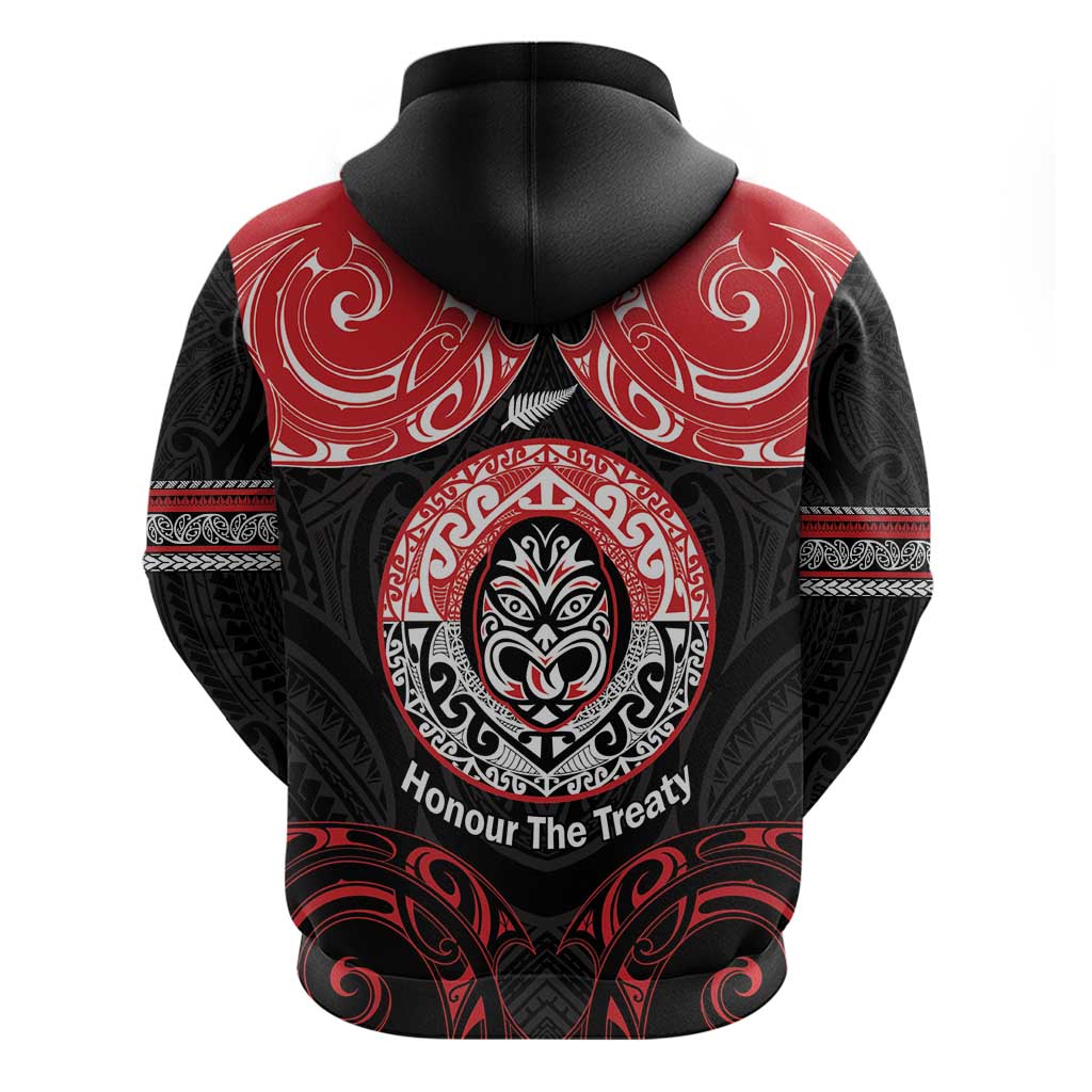 Aotearoa Toitu Te Tiriti Hoodie Haka Tiki Honour The Treaty - Vibe Hoodie Shop