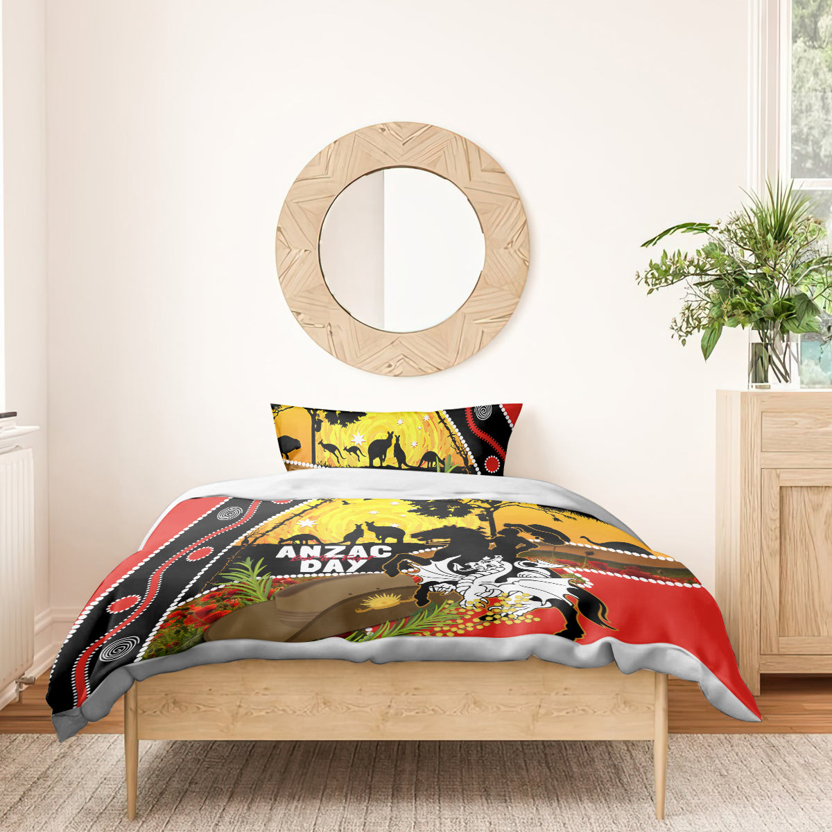 Dragons Rugby ANZAC Day Bedding Set Saints Rosemary Starry Night - Vibe Hoodie Shop