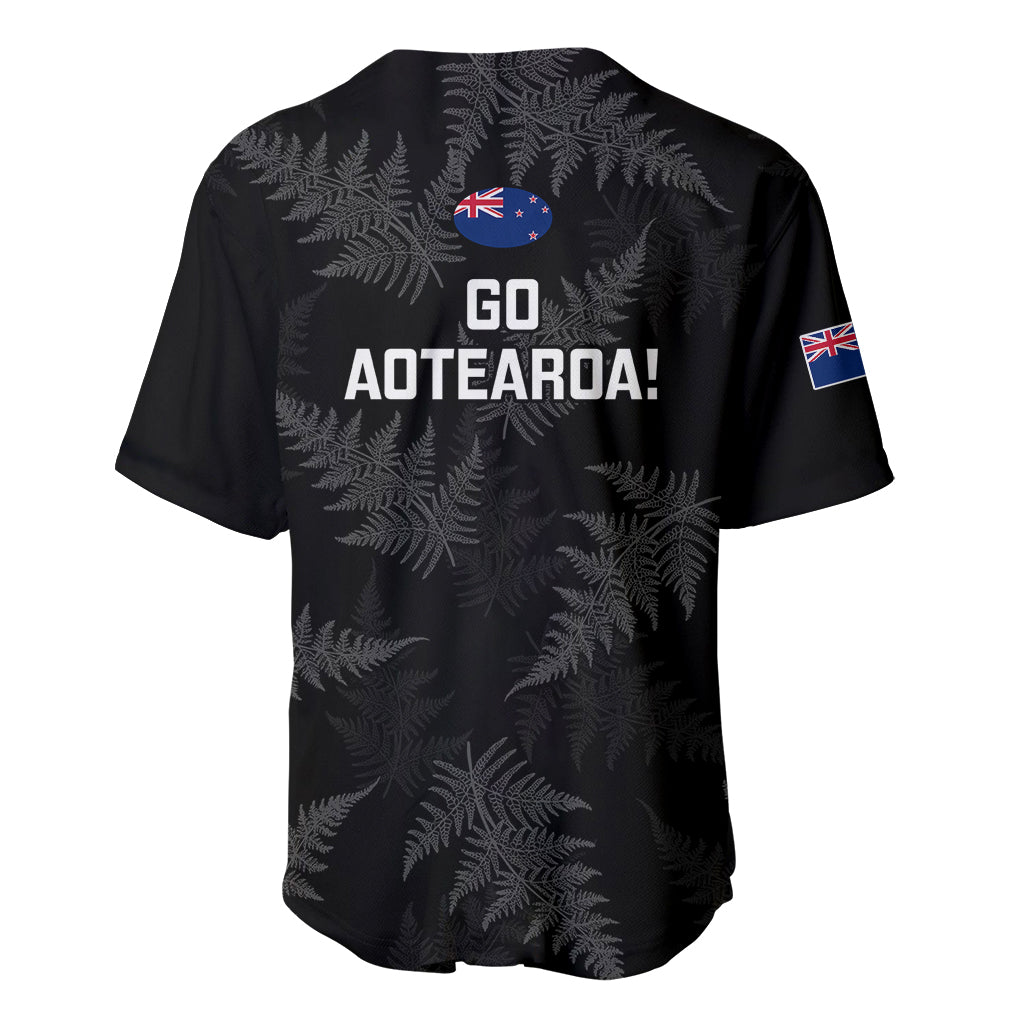 New Zealand Silver Fern Rugby Baseball Jersey 2023 Go Aotearoa World Cup - Vibe Hoodie Shop