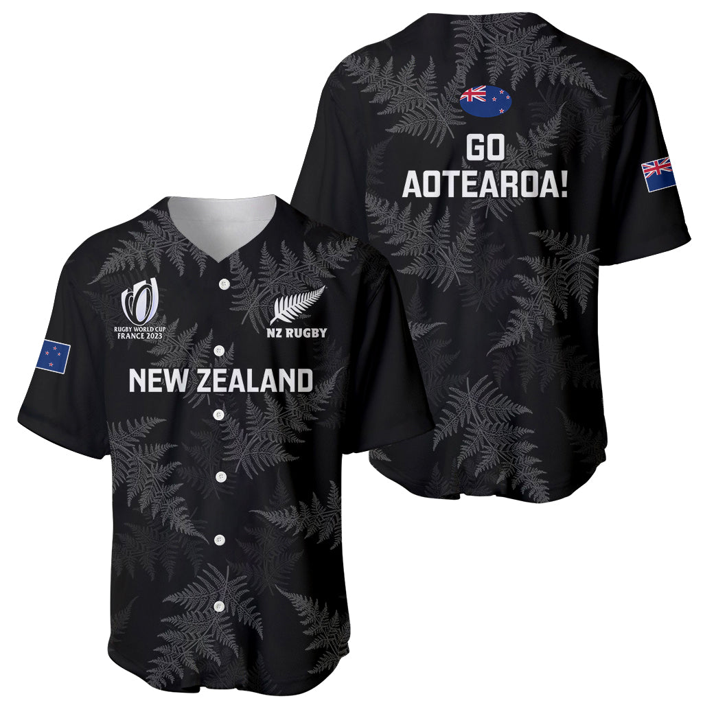 New Zealand Silver Fern Rugby Baseball Jersey 2023 Go Aotearoa World Cup - Vibe Hoodie Shop