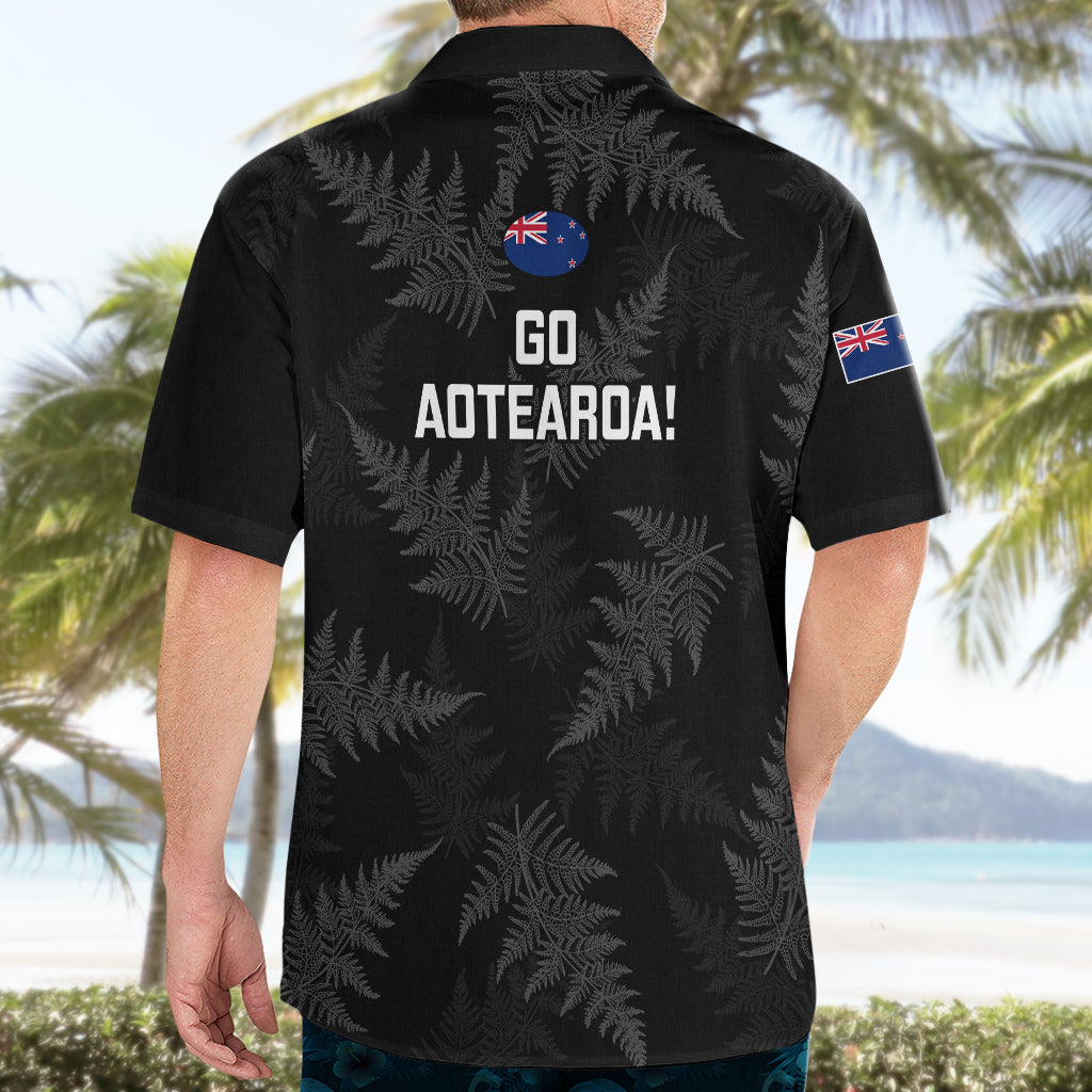 New Zealand Silver Fern Rugby Hawaiian Shirt 2023 Go Aotearoa World Cup - Vibe Hoodie Shop