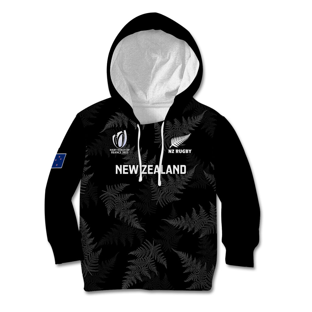 New Zealand Silver Fern Rugby Kid Hoodie 2023 Go Aotearoa World Cup - Vibe Hoodie Shop