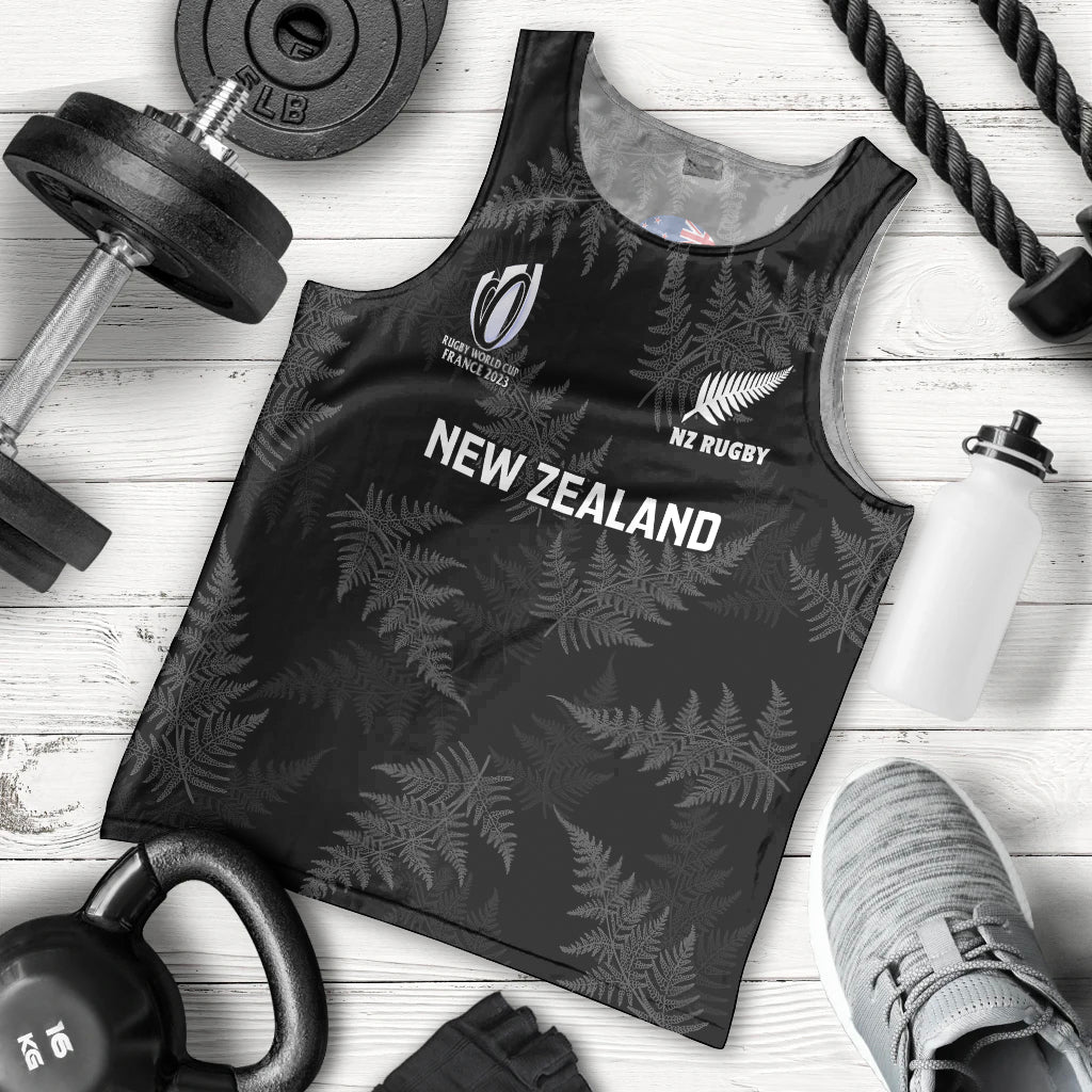 New Zealand Silver Fern Rugby Men Tank Top 2023 Go Aotearoa World Cup - Vibe Hoodie Shop