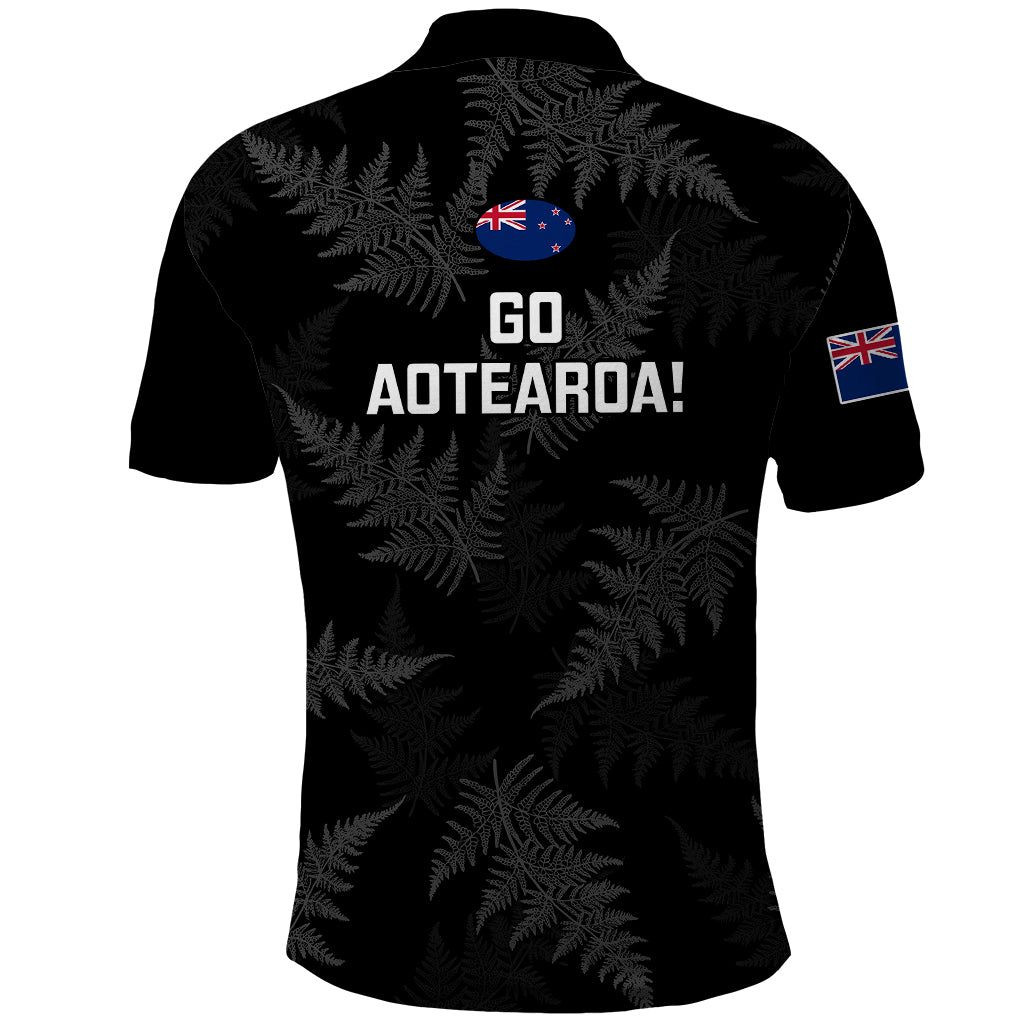 New Zealand Silver Fern Rugby Polo Shirt 2023 Go Aotearoa World Cup - Vibe Hoodie Shop