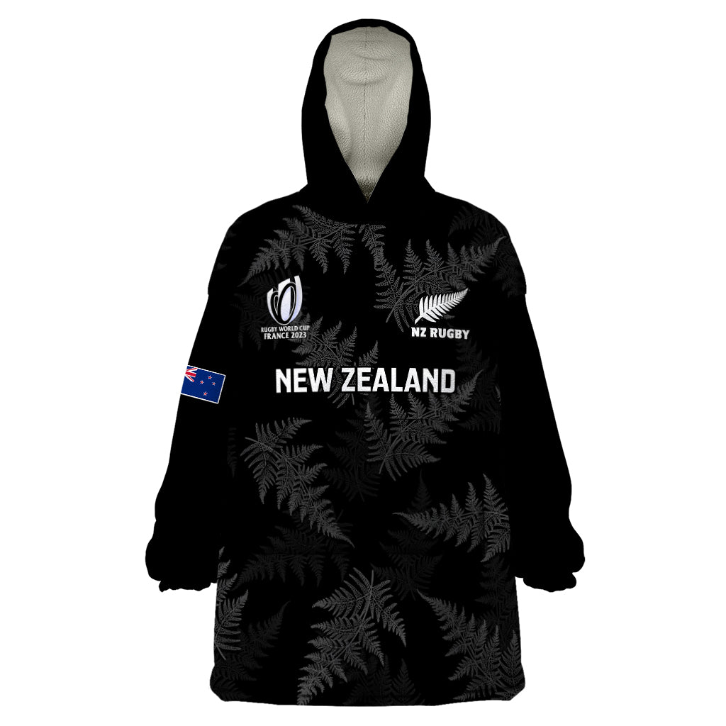 New Zealand Silver Fern Rugby Wearable Blanket Hoodie 2023 Go Aotearoa World Cup - Vibe Hoodie Shop