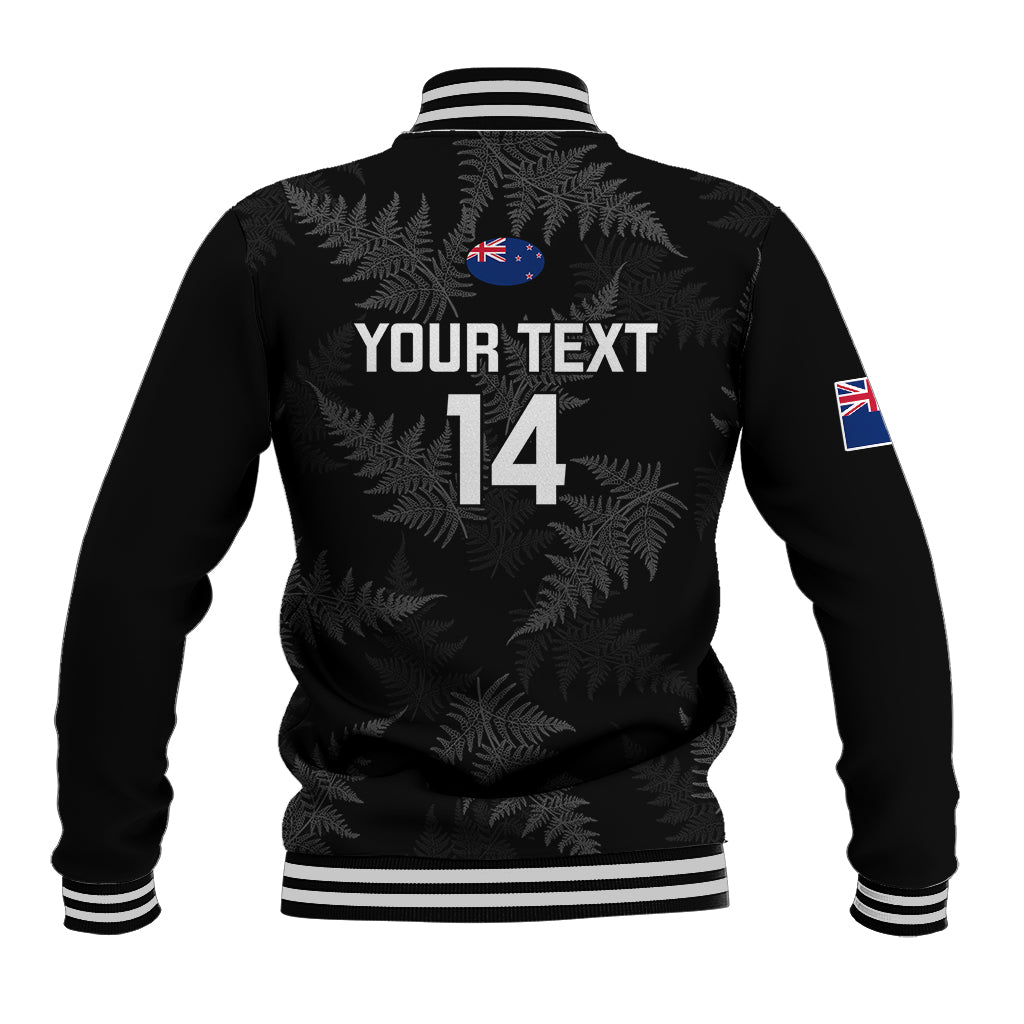 Personalised New Zealand Silver Fern Rugby Baseball Jacket 2023 Go Aotearoa World Cup - Vibe Hoodie Shop