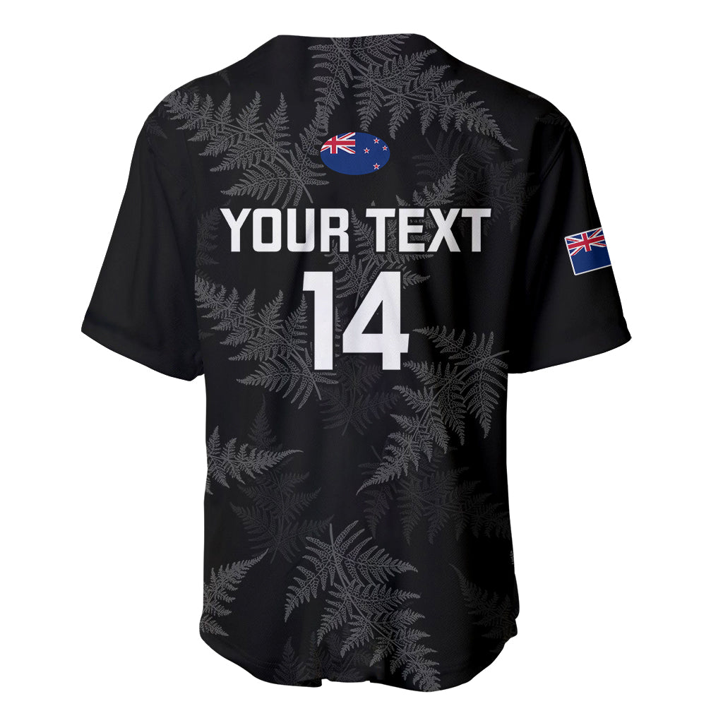 Personalised New Zealand Silver Fern Rugby Baseball Jersey 2023 Go Aotearoa World Cup - Vibe Hoodie Shop
