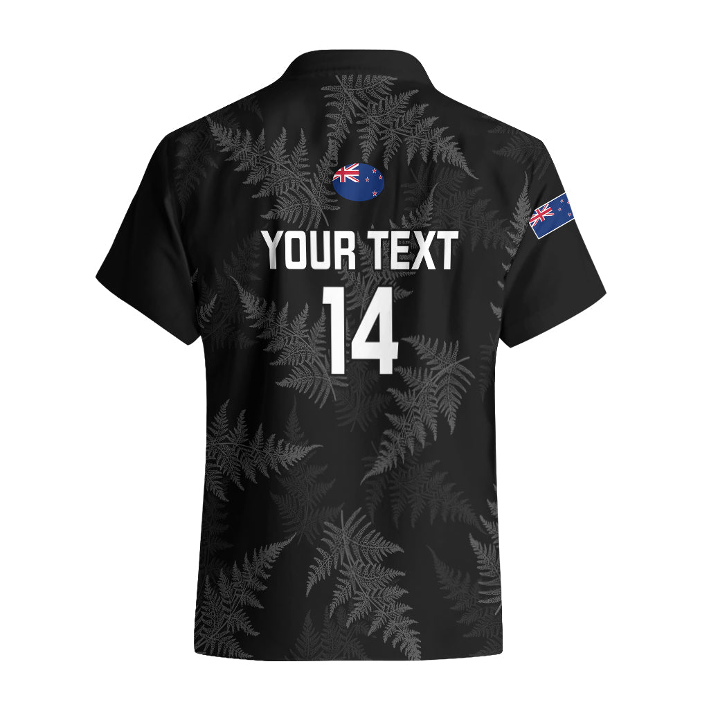 Personalised New Zealand Silver Fern Rugby Hawaiian Shirt 2023 Go Aotearoa World Cup - Vibe Hoodie Shop