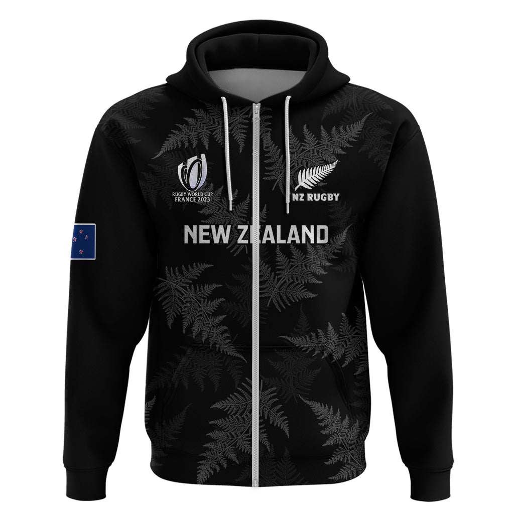 Personalised New Zealand Silver Fern Rugby Hoodie 2023 Go Aotearoa World Cup - Vibe Hoodie Shop