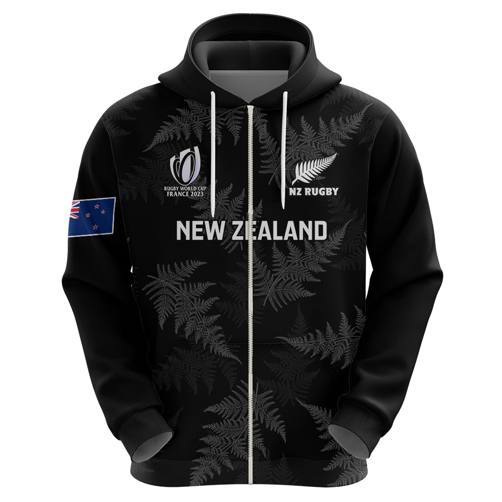 Personalised New Zealand Silver Fern Rugby Hoodie 2023 Go Aotearoa World Cup - Vibe Hoodie Shop