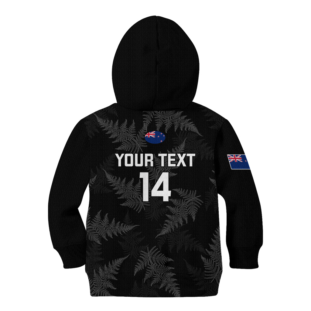 Personalised New Zealand Silver Fern Rugby Kid Hoodie 2023 Go Aotearoa World Cup - Vibe Hoodie Shop
