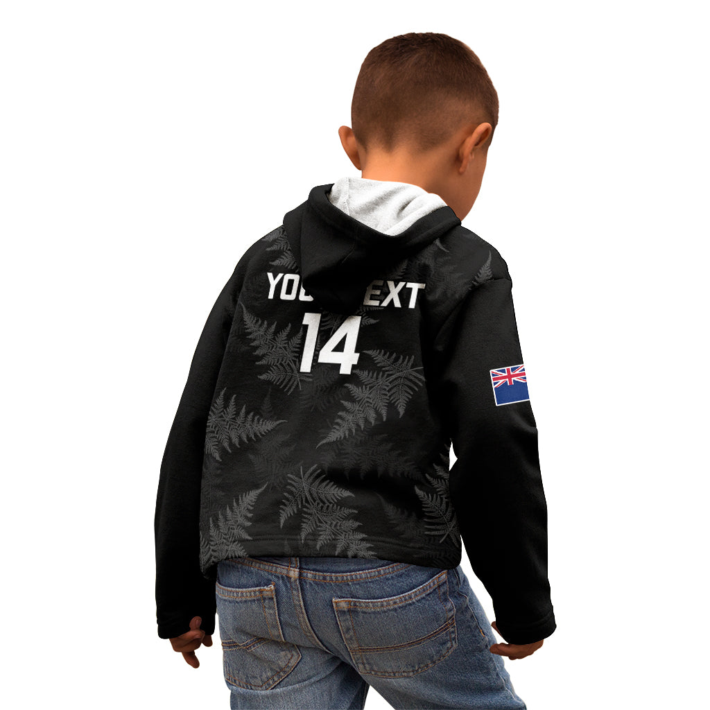 Personalised New Zealand Silver Fern Rugby Kid Hoodie 2023 Go Aotearoa World Cup - Vibe Hoodie Shop