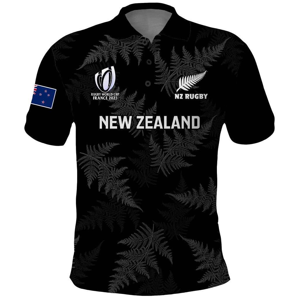 Personalised New Zealand Silver Fern Rugby Polo Shirt 2023 Go Aotearoa World Cup - Vibe Hoodie Shop