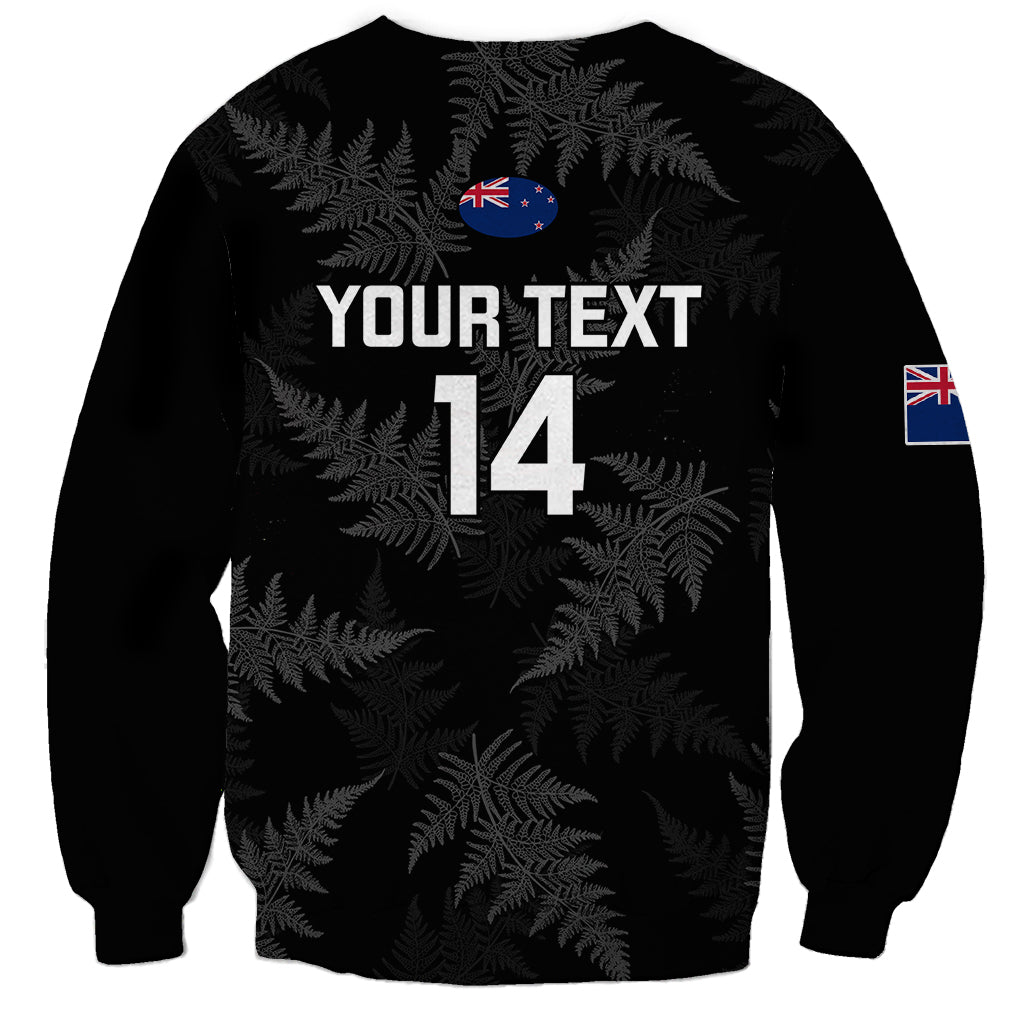 Personalised New Zealand Silver Fern Rugby Sweatshirt 2023 Go Aotearoa World Cup - Vibe Hoodie Shop