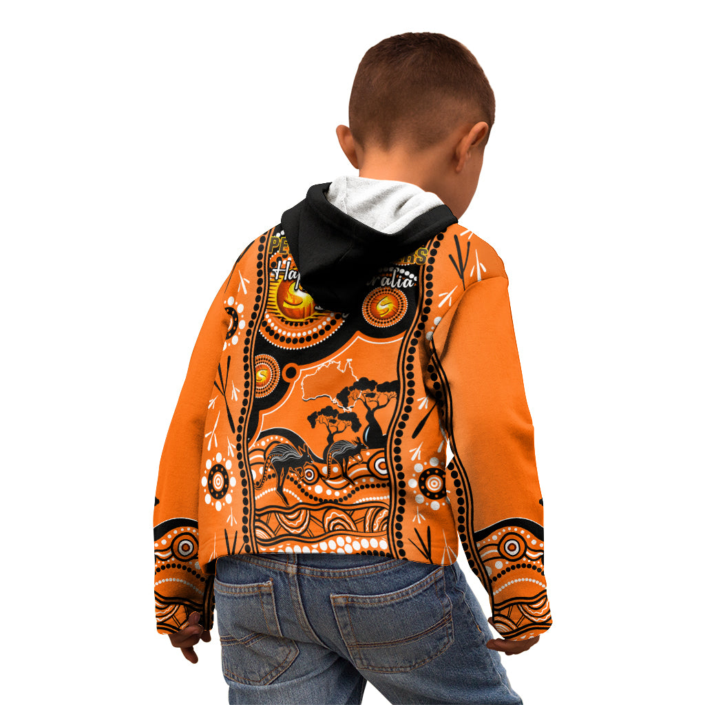 Perth Scorchers Cricket Kid Hoodie Happy Australia Day Aboriginal Art - Vibe Hoodie Shop