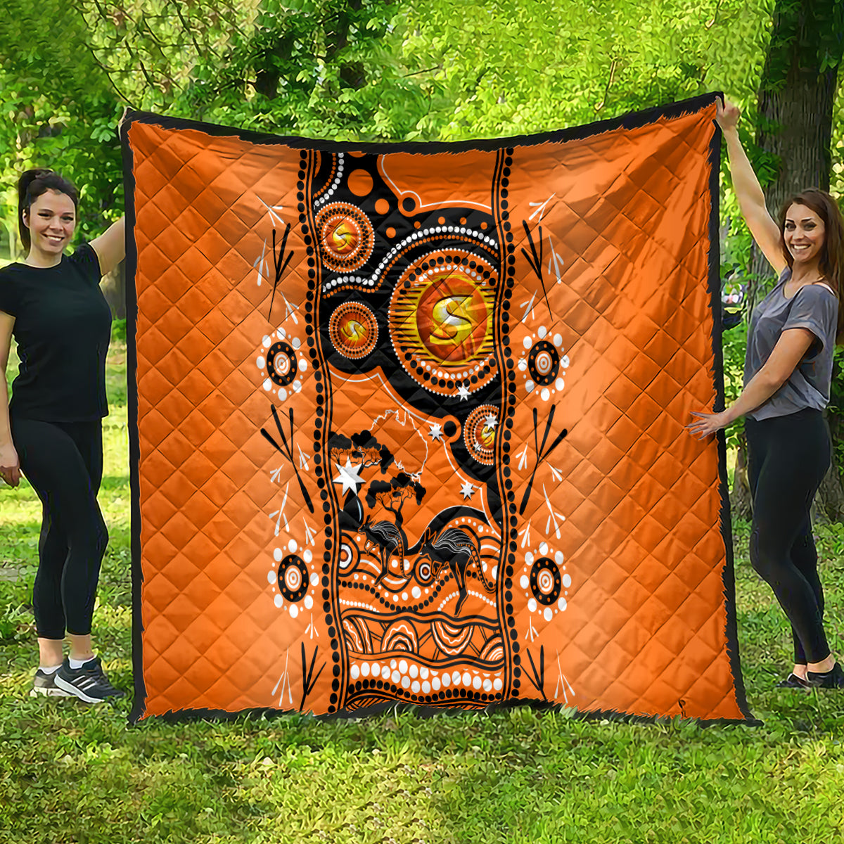 Perth Scorchers Cricket Quilt Happy Australia Day Aboriginal Art - Vibe Hoodie Shop