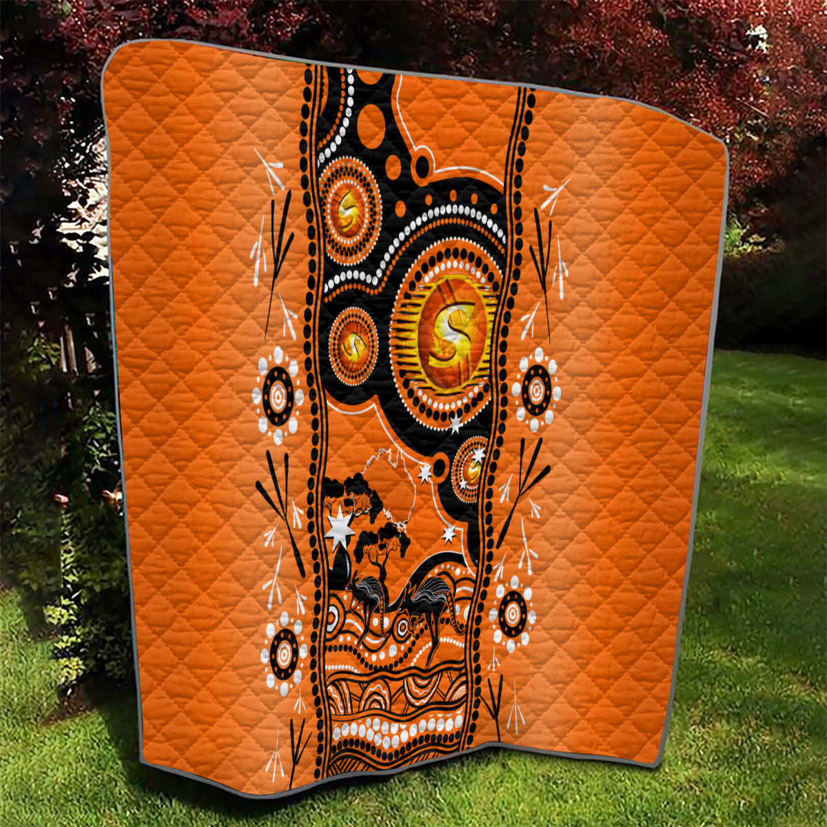 Perth Scorchers Cricket Quilt Happy Australia Day Aboriginal Art - Vibe Hoodie Shop