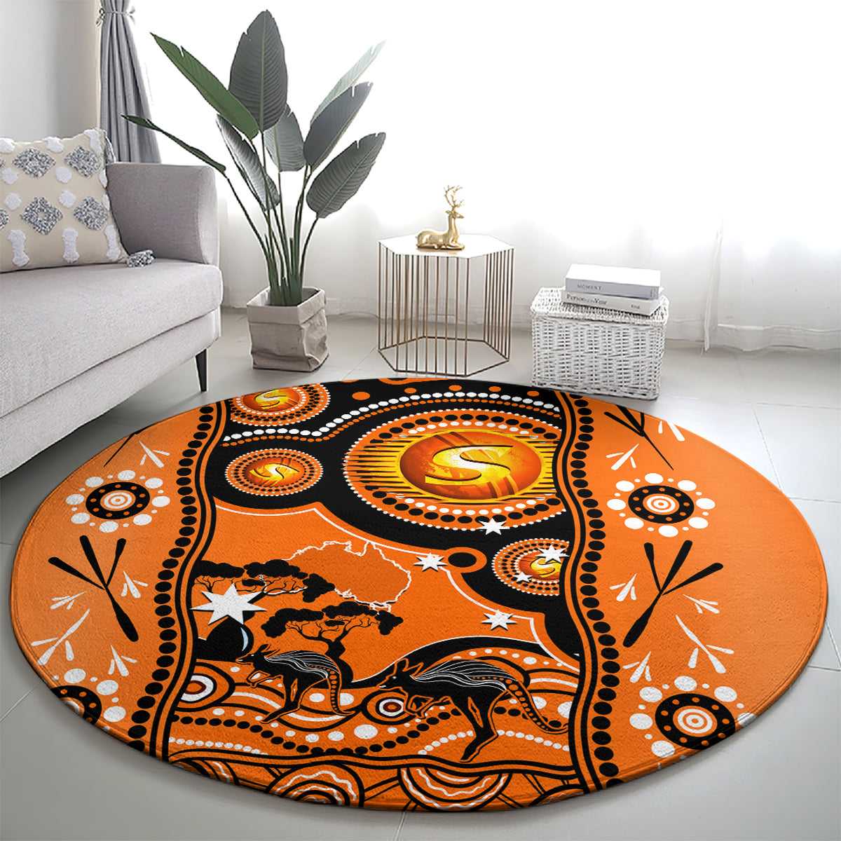 perth-scorchers-cricket-round-carpet-happy-australia-day-aboriginal-art