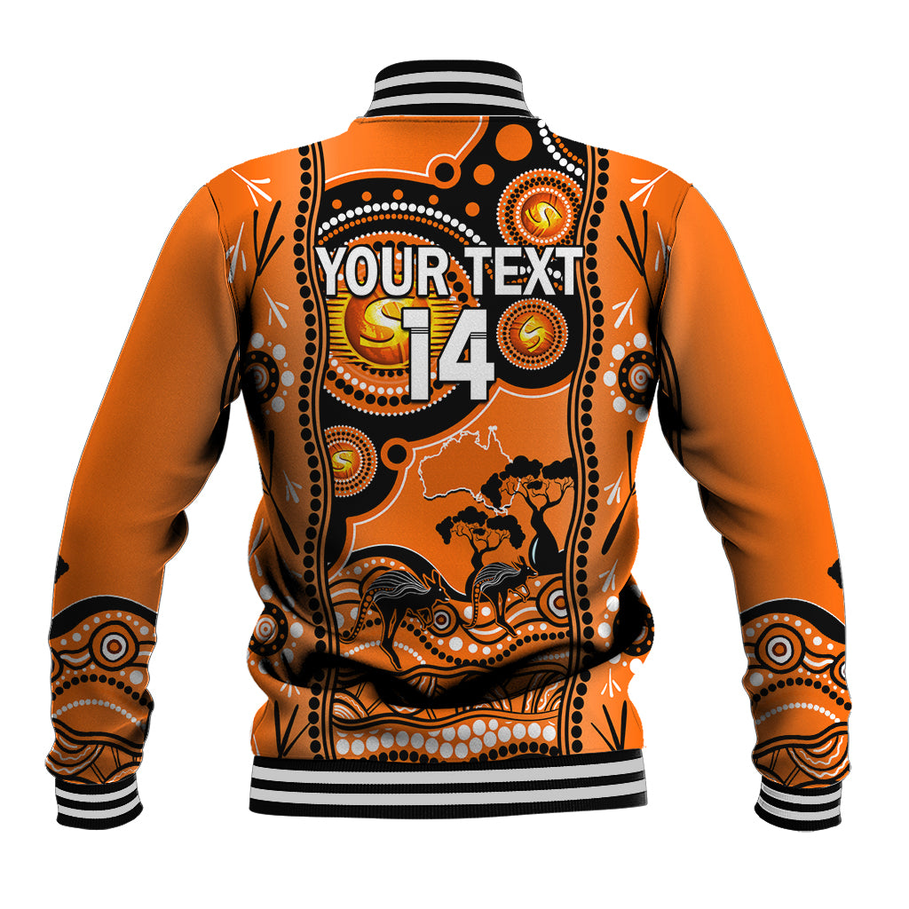 Custom Perth Scorchers Cricket Baseball Jacket Happy Australia Day Aboriginal Art - Vibe Hoodie Shop