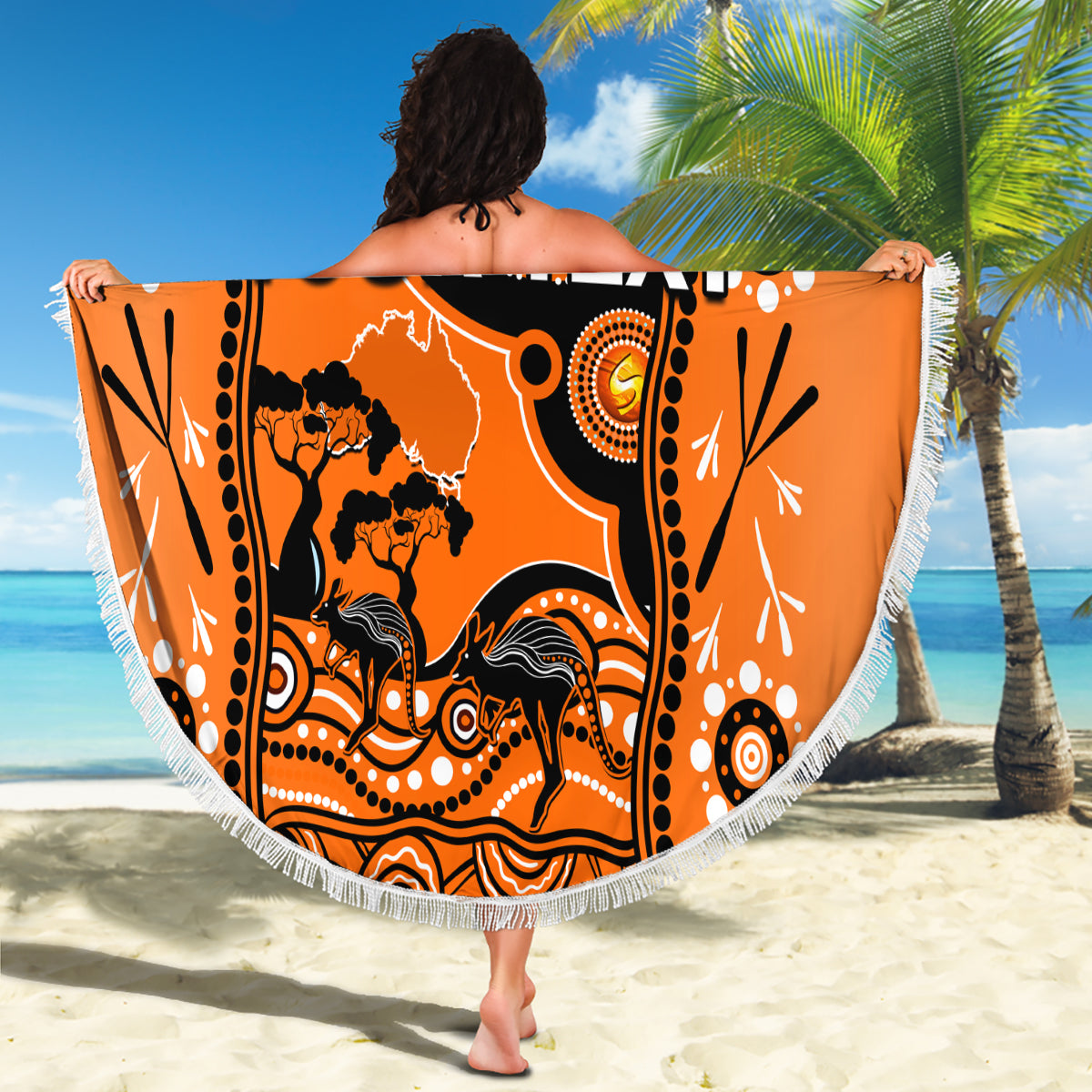 custom-perth-scorchers-cricket-beach-blanket-happy-australia-day-aboriginal-art