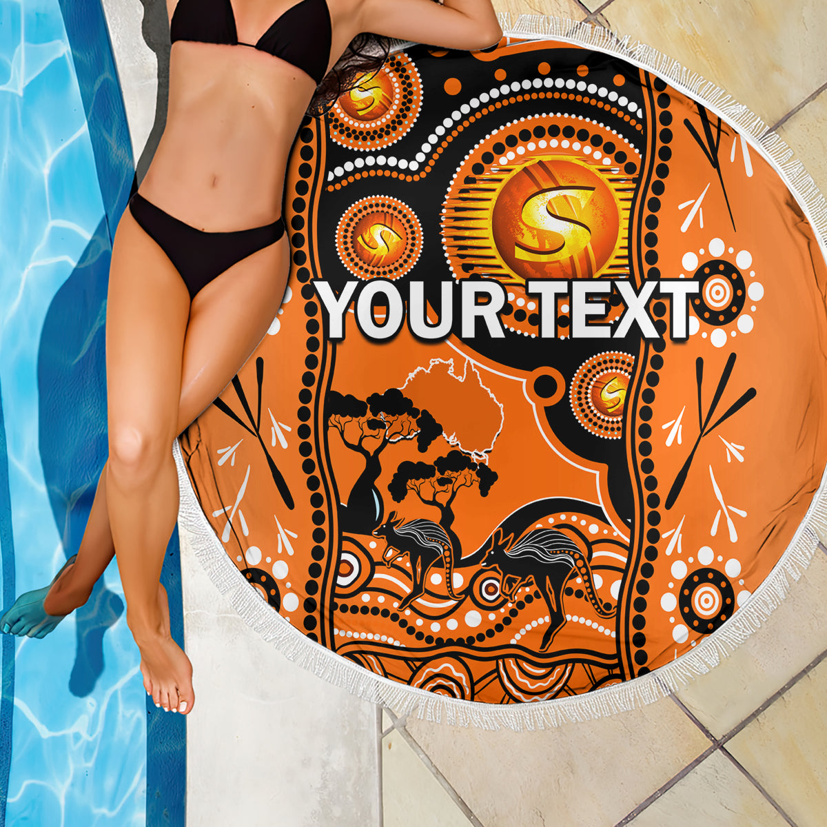 custom-perth-scorchers-cricket-beach-blanket-happy-australia-day-aboriginal-art