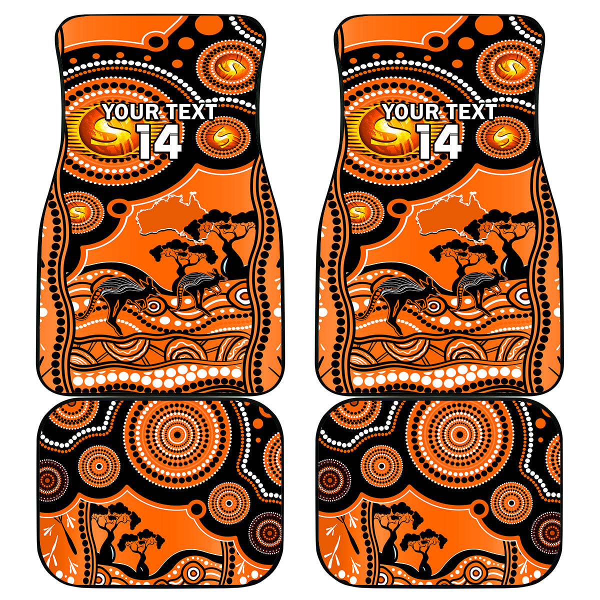 custom-perth-scorchers-cricket-car-mats-happy-australia-day-aboriginal-art