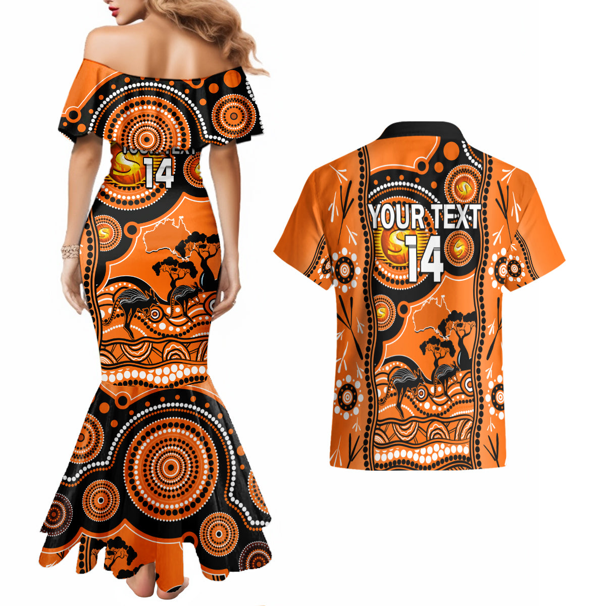 custom-perth-scorchers-cricket-couples-matching-mermaid-dress-and-hawaiian-shirt-happy-australia-day-aboriginal-art