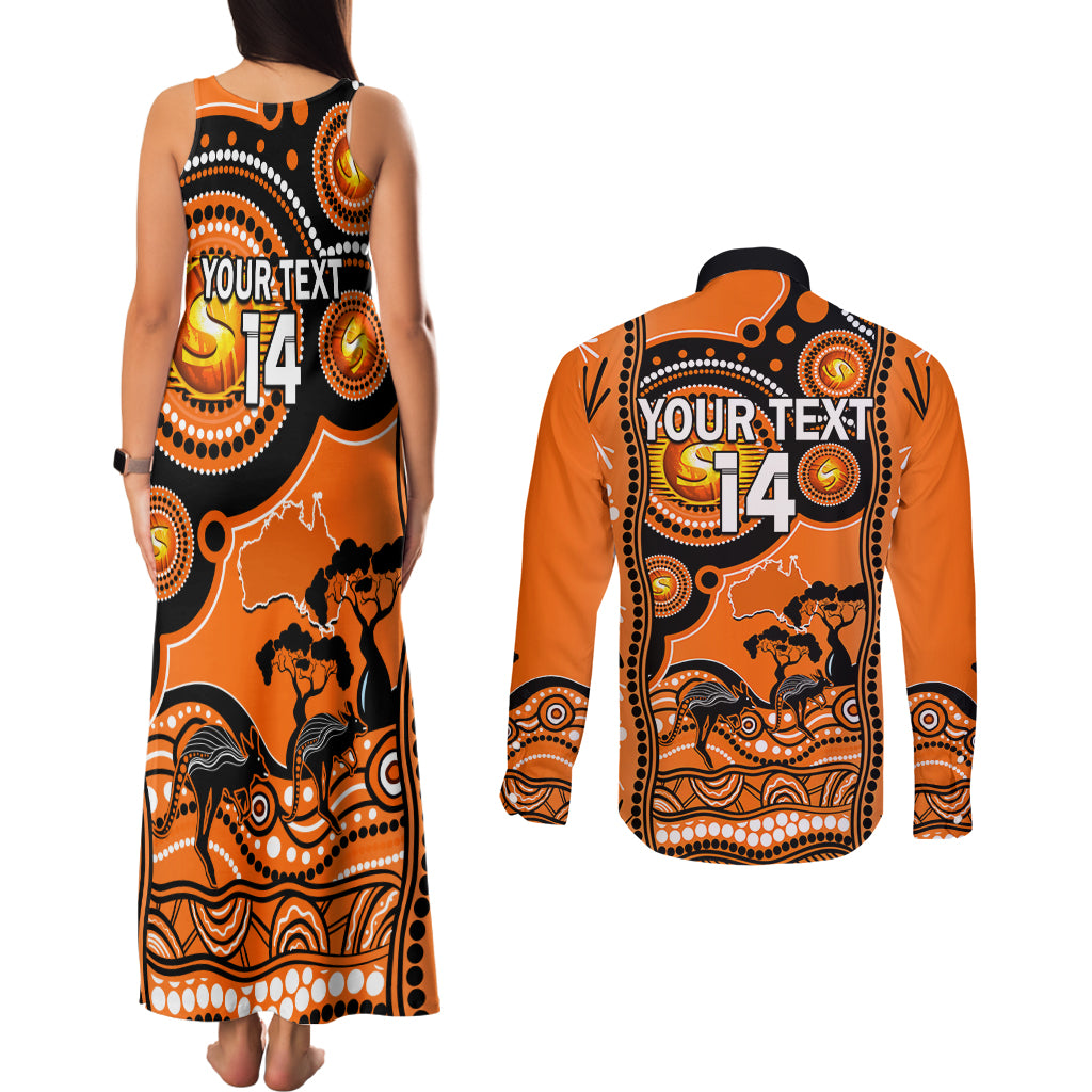 custom-perth-scorchers-cricket-couples-matching-tank-maxi-dress-and-long-sleeve-button-shirt-happy-australia-day-aboriginal-art