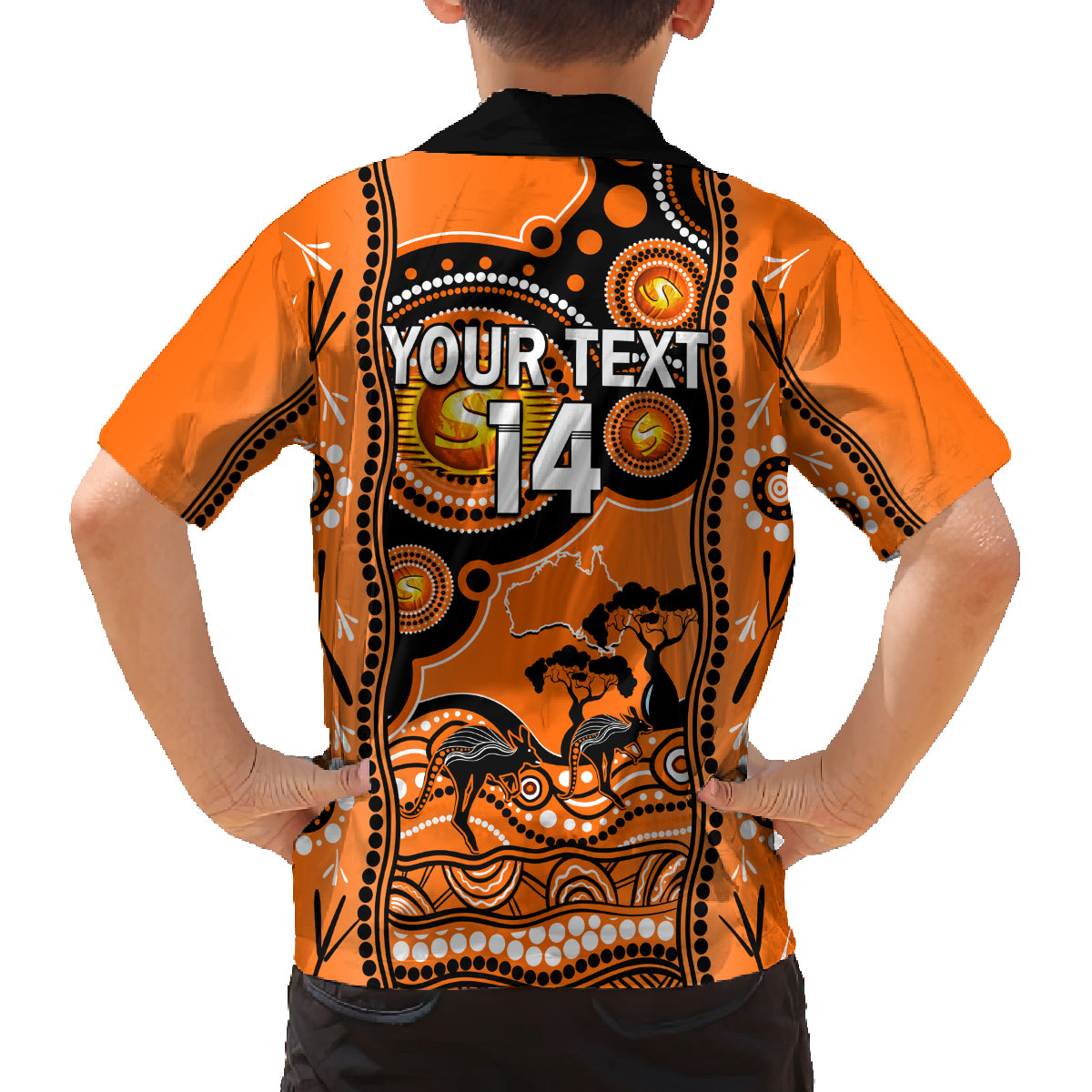 custom-perth-scorchers-cricket-family-matching-off-shoulder-short-dress-and-hawaiian-shirt-happy-australia-day-aboriginal-art