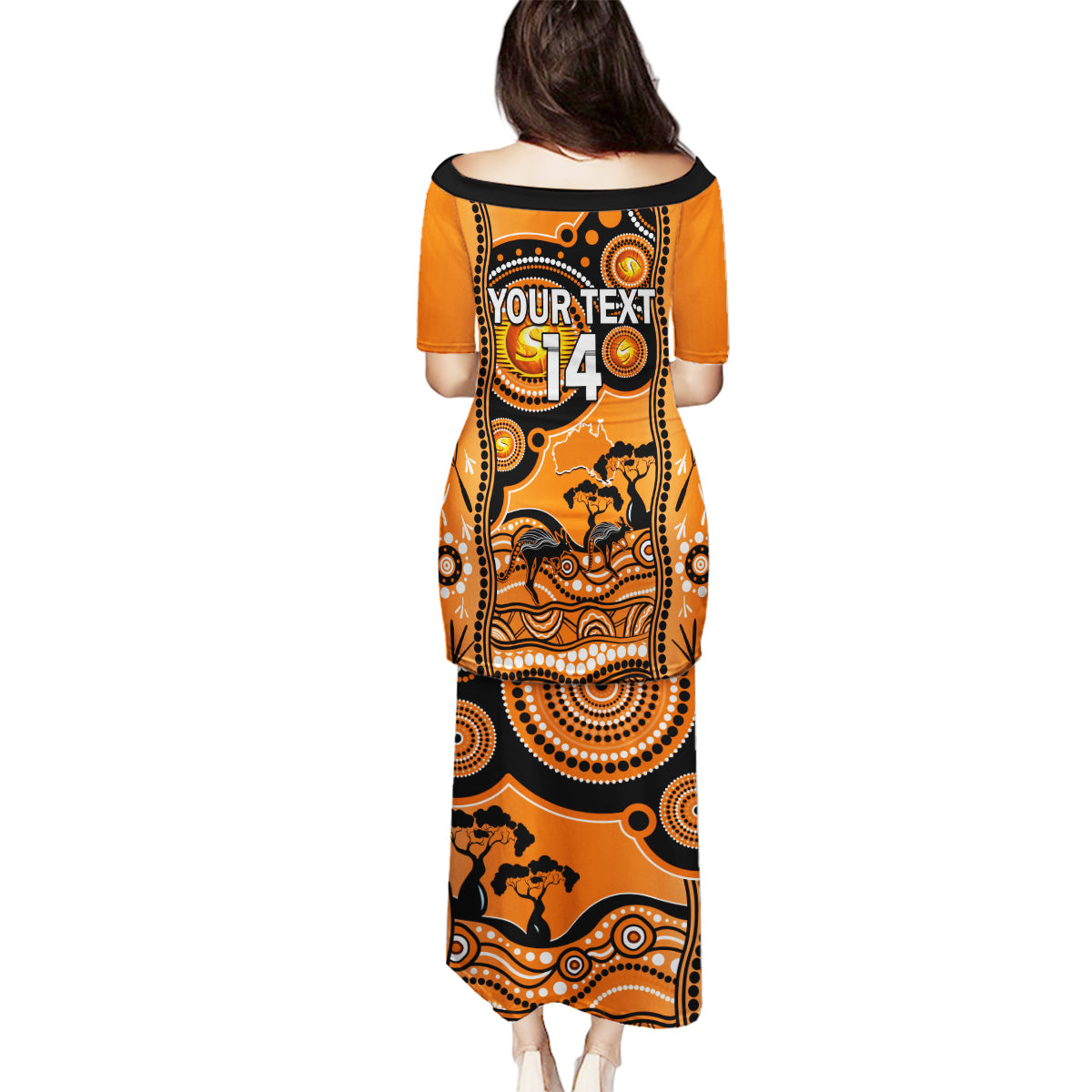 custom-perth-scorchers-cricket-family-matching-puletasi-dress-and-hawaiian-shirt-happy-australia-day-aboriginal-art