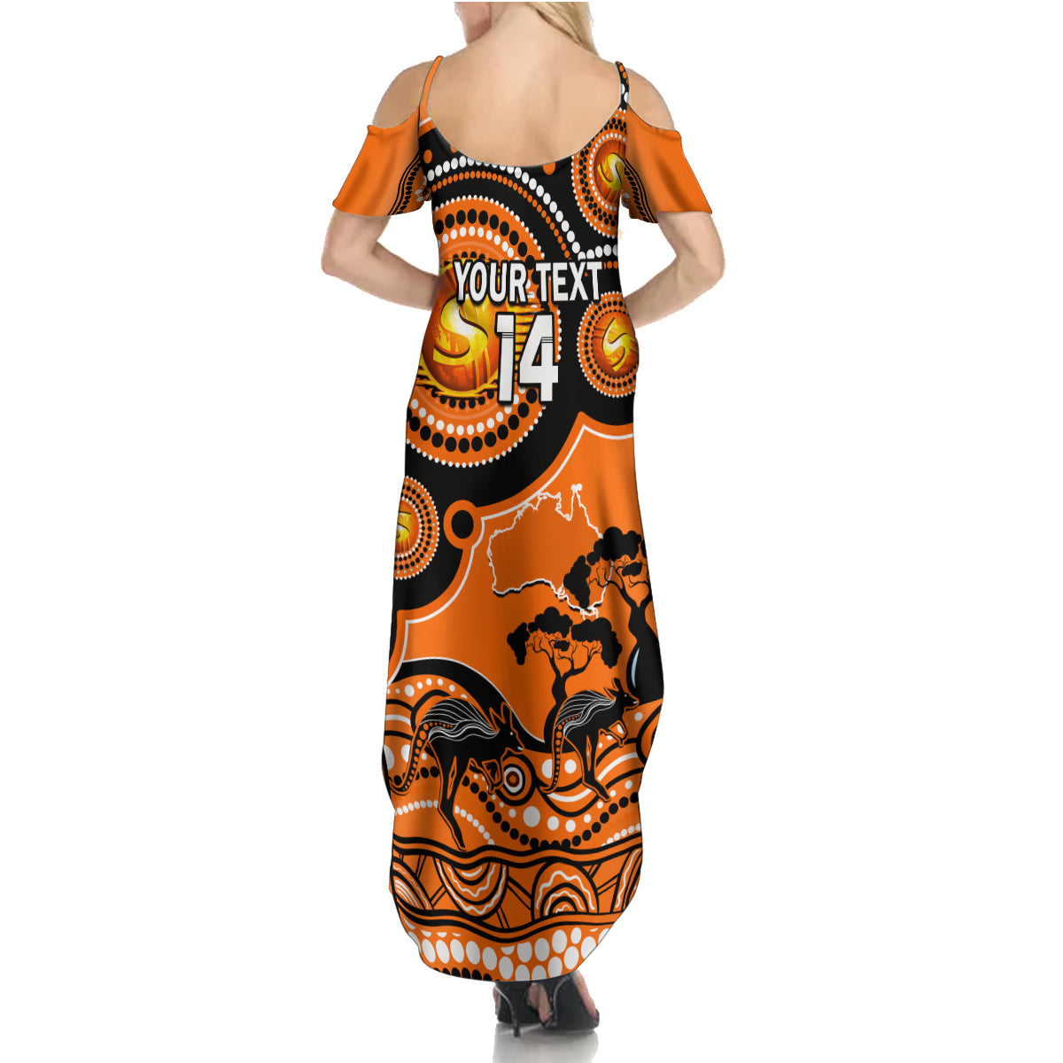 custom-perth-scorchers-cricket-family-matching-summer-maxi-dress-and-hawaiian-shirt-happy-australia-day-aboriginal-art