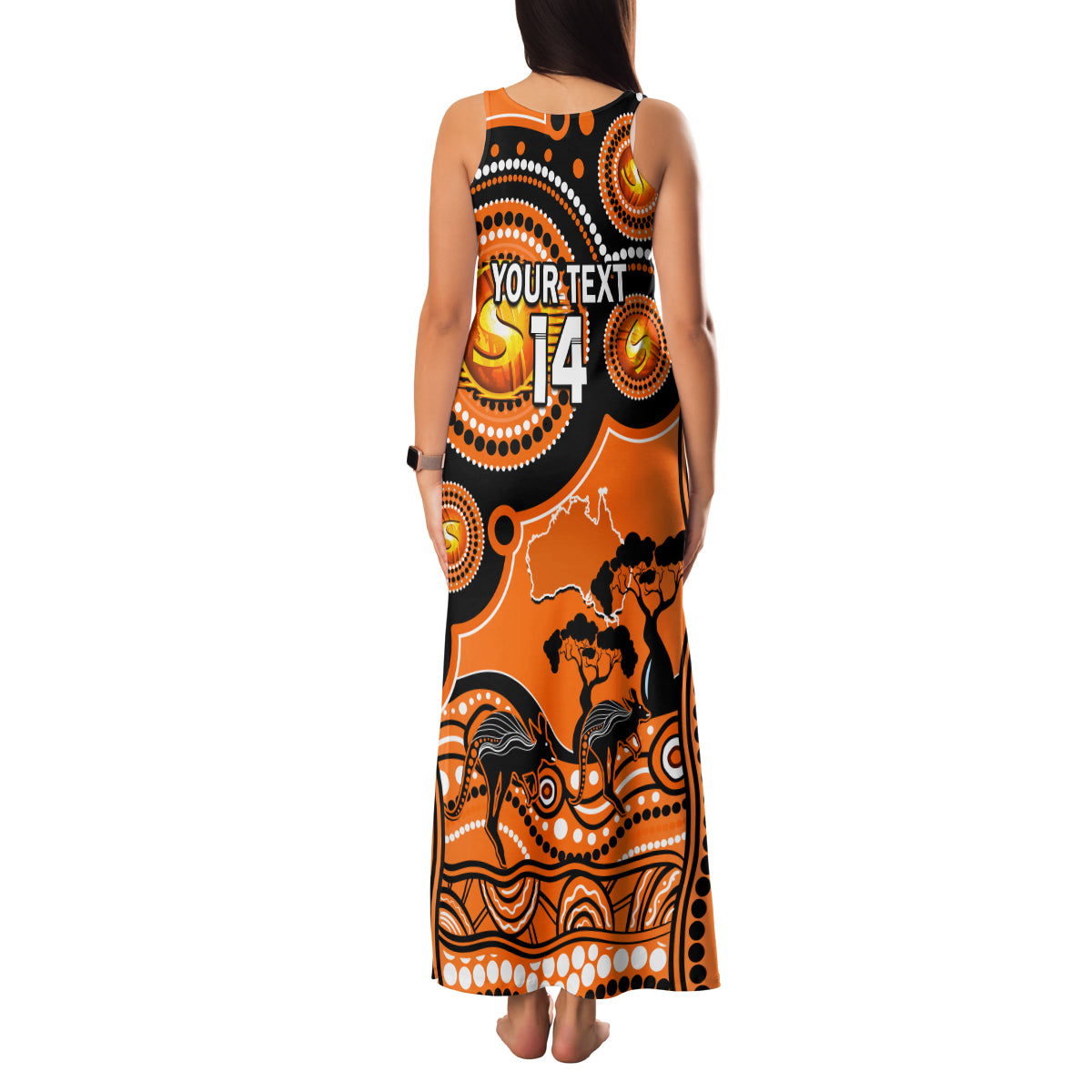 custom-perth-scorchers-cricket-family-matching-tank-maxi-dress-and-hawaiian-shirt-happy-australia-day-aboriginal-art